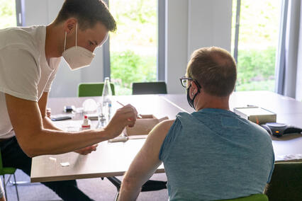 Impfaktion bei Baumann Automation